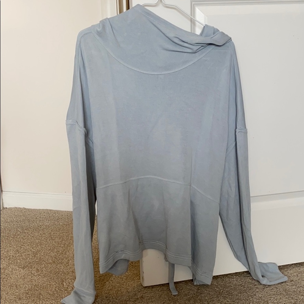 Blue flowy long sleeve